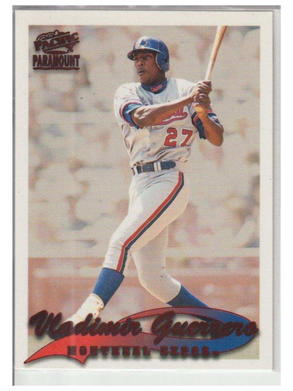 Rare Vladimir Guerrero 1999 Pacific Paramount Red Foil Parallel #142